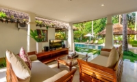 Living Area with TV - Villa Gils - Candidasa, Bali