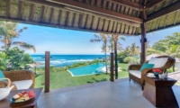 Lounge Area with Sea View - Villa Jagaditha - Seseh, Bali