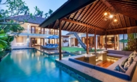 Pool Bale at Night - Villa Kajou - Seminyak, Bali