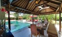 Pool Side Dining - Villa Kalimaya - Seminyak, Bali