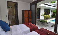 Twin Bedroom with Pool View - Villa Kejora 10 - Sanur, Bali