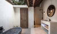 Semi Open Bathroom with Mirror - Villa Massilia Satu - Seminyak, Bali