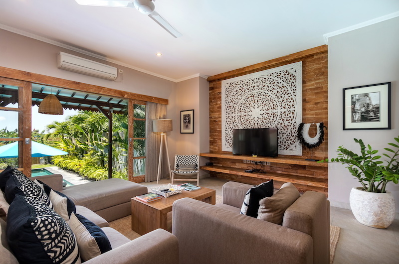 Lounge Area with TV - Villa Maya Canggu - Canggu, Bali