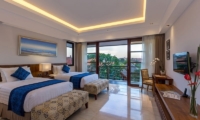 Twin Bedroom and Balcony - Villa Meliya - Umalas, Bali