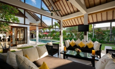 Living Area with Pool View - Villa Noa - Seminyak, Bali