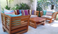 Open Plan Lounge Area - Villa Pantai - Candidasa, Bali