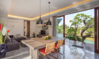 Living and Dining Area with View - Villa Roemah Natamar - Canggu, Bali