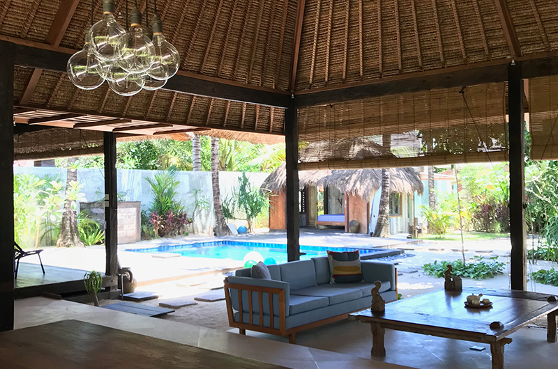 Living Area with Pool View - Villa Samudera - Nusa Lembongan, Bali