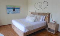 Bedroom with Wooden Floor - Villa Savasana - Canggu, Bali