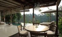 Pool Side Dining - Villa Shamballa - Ubud, Bali