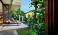 Pool Side Loungers - Villa Sophia Legian - Legian, Bali