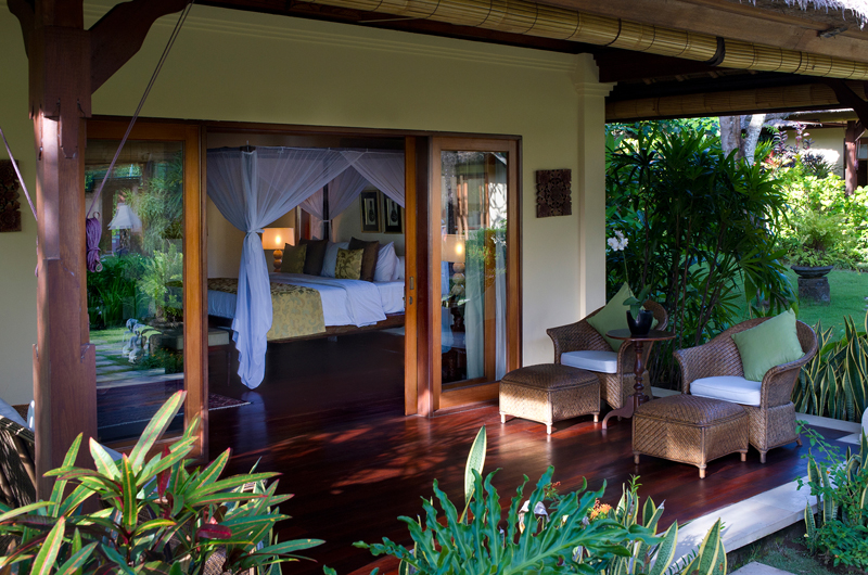 Bedroom and Balcony View - Villa Surya Damai - Umalas, Bali