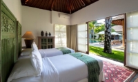 Twin Bedroom with Pool View - Villa Tiga Puluh - Seminyak, Bali