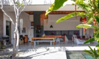 Living and Dining Area with View - Villa Turtle - Seminyak, Bali