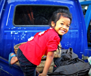Little Girl At Ubud Morning Market