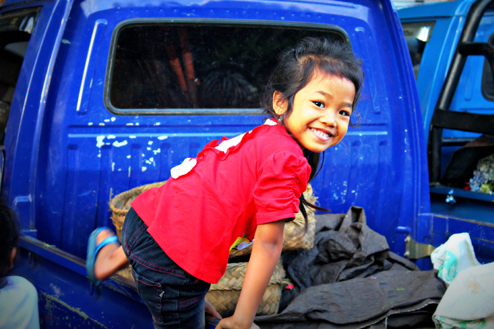 Little Girl At Ubud Morning Market