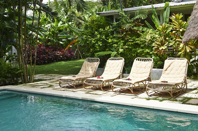 Sun Beds - The Island Houses - White House- Seminyak, Bali
