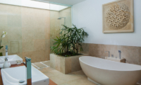 His and Hers Bathroom with Shower - The Palm House - Canggu, Bali