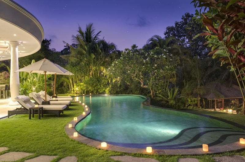 Pool at Night - Uma Wana Prasta - Canggu, Bali