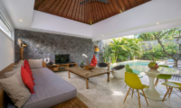 Living and Dining Area with TV - Villa Anahata - Seminyak, Bali