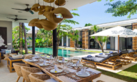 Dining Area with Pool View - Canggu Beachside Villas - Canggu, Bali