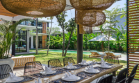 Dining Area with Pool View - Villa Gu - Canggu, Bali